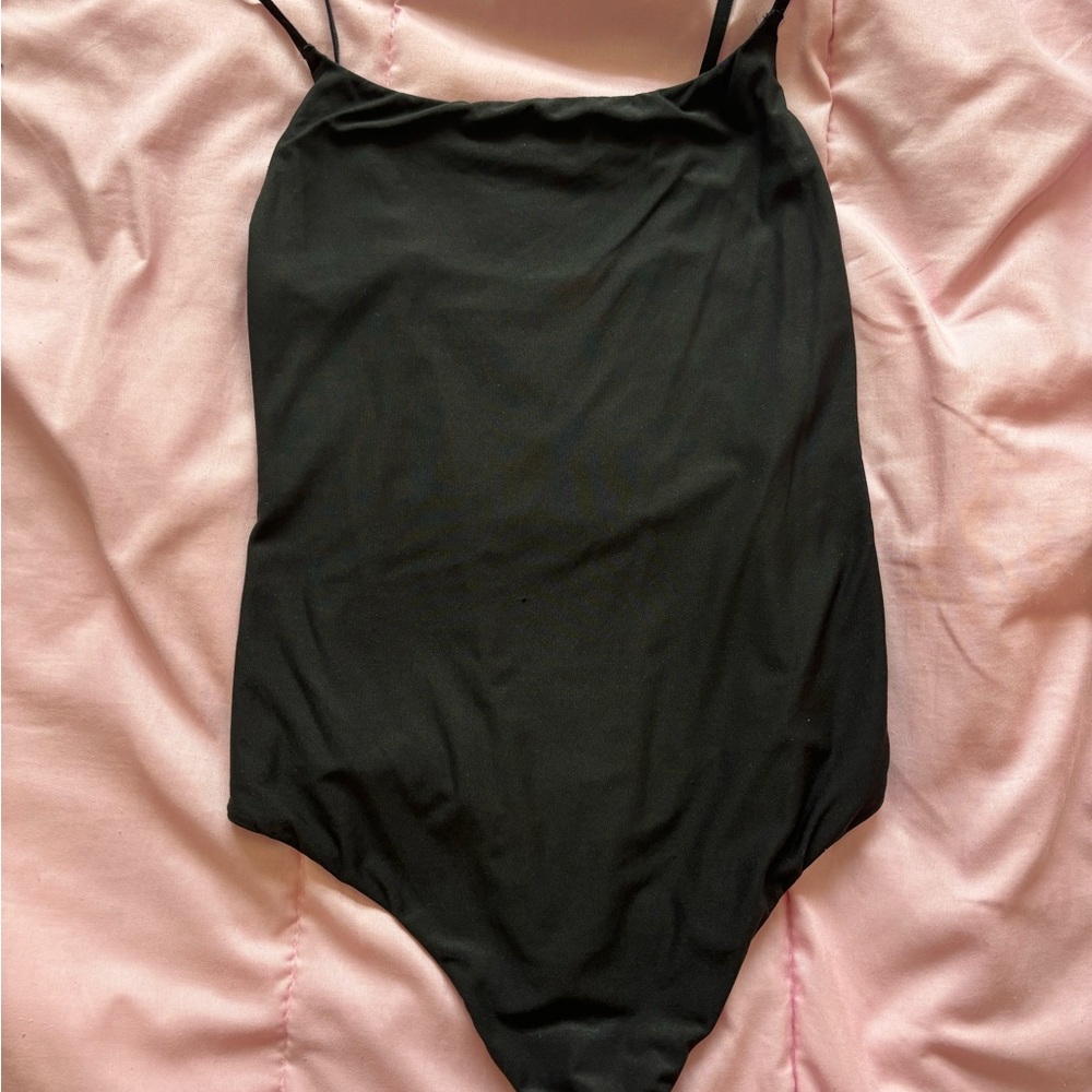 Aerie Black SmoothEZ Bodysuit size can